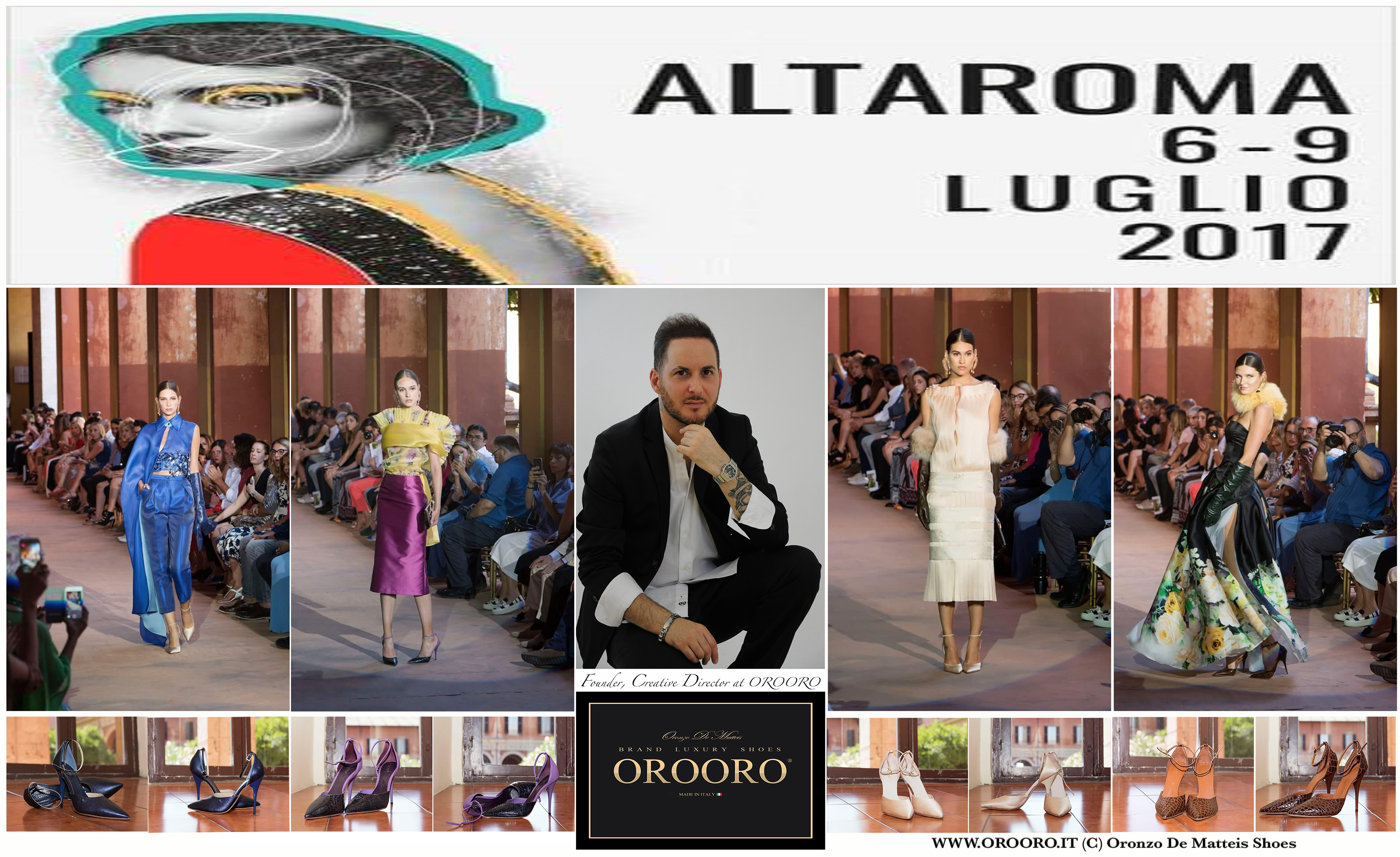 ALTAROMA 2017 Lo Stilista del Lusso Oronzo De Matteis sfila con il suo Brand OROORO