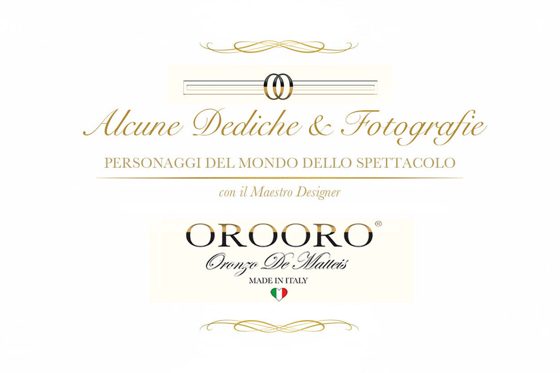 L’attrice Clarissa Leone dedica un pensiero al designer Oronzo De Matteis di OROORO®