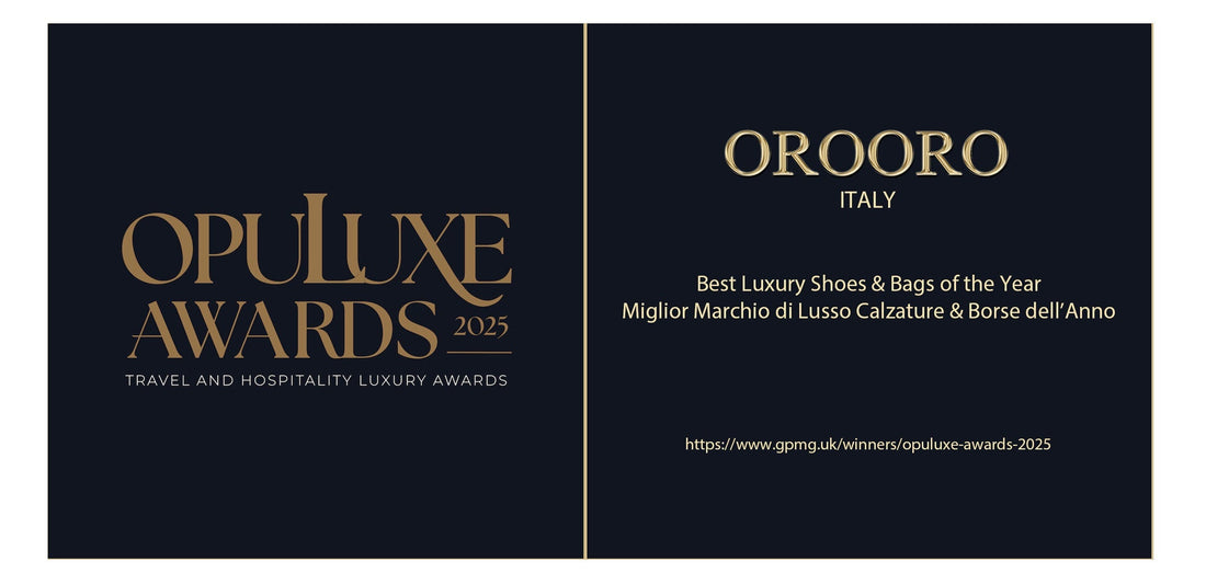 OROORO® di Oronzo De Matteis Vince gli OPULUXE AWARDS 2025 — Best Luxury Shoes & Bags of the Year
