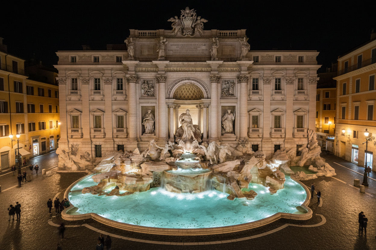Shooting OROORO® at Beautiful Rome — Una Notte Senza Tempo alla Fontana di Trevi