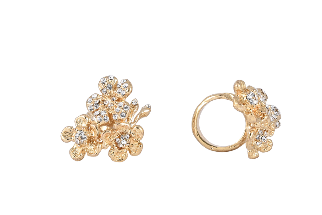 Anello Rose DESIDERIUM | Trio di Fiori con Cristalli Swarovski®