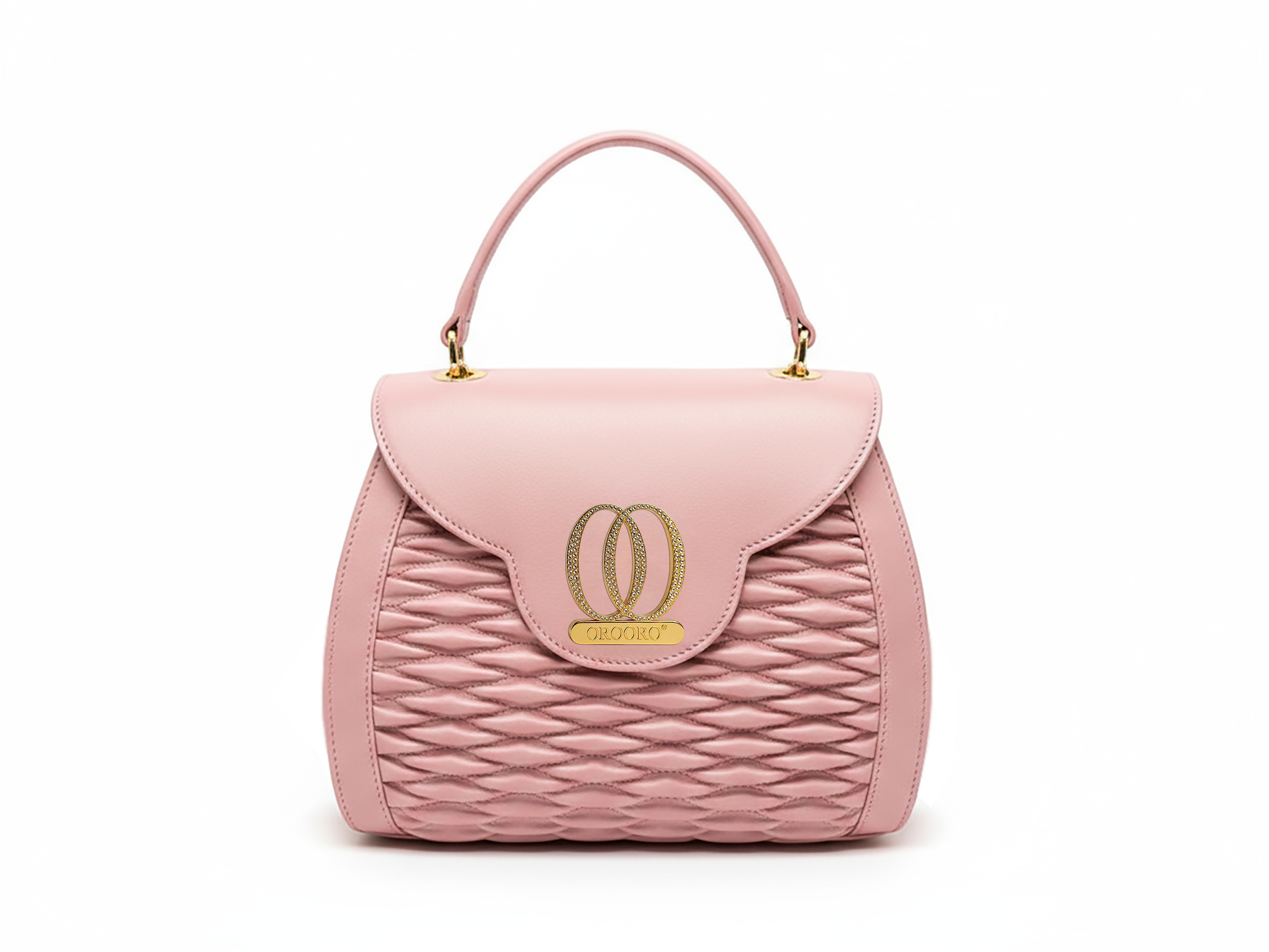 MUSA - Borsa in pelle con accessorio di brillanti