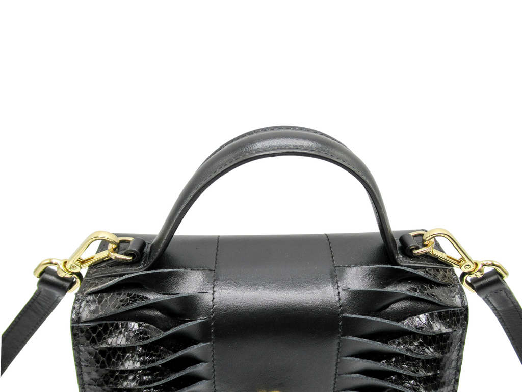 DIVÌ | Borsa in Nappa e Ajers con brillanti incastonati in Swarovski