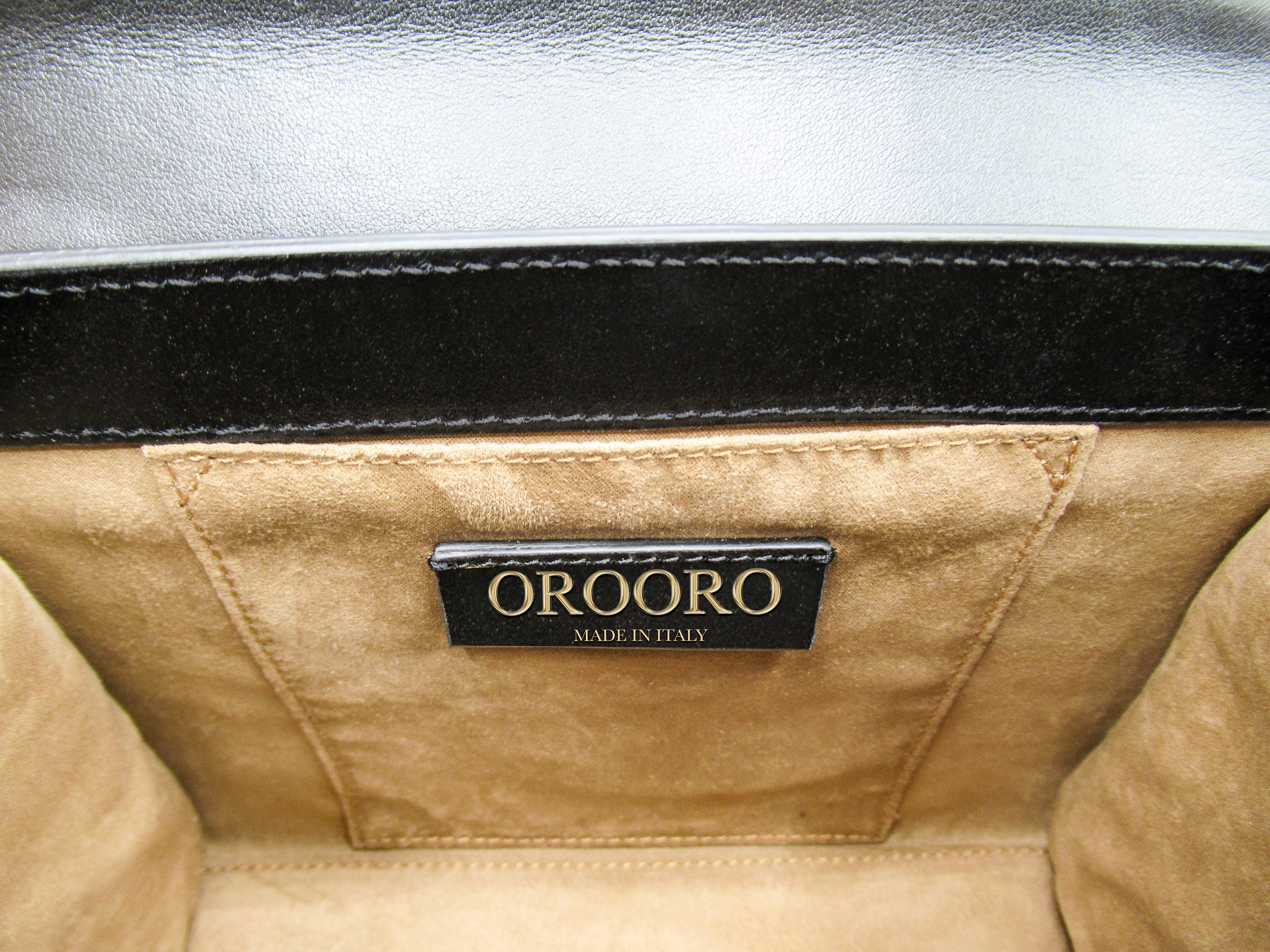 DIVÌ | Borsa in Nappa e Ajers con brillanti incastonati in Swarovski