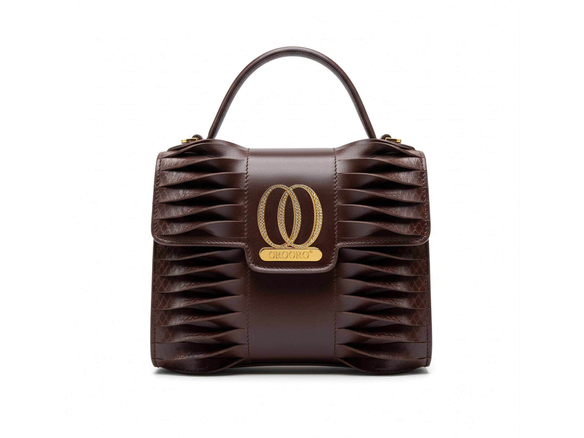 DIVÌ | Borsa in Nappa e Ajers con brillanti incastonati in Swarovski