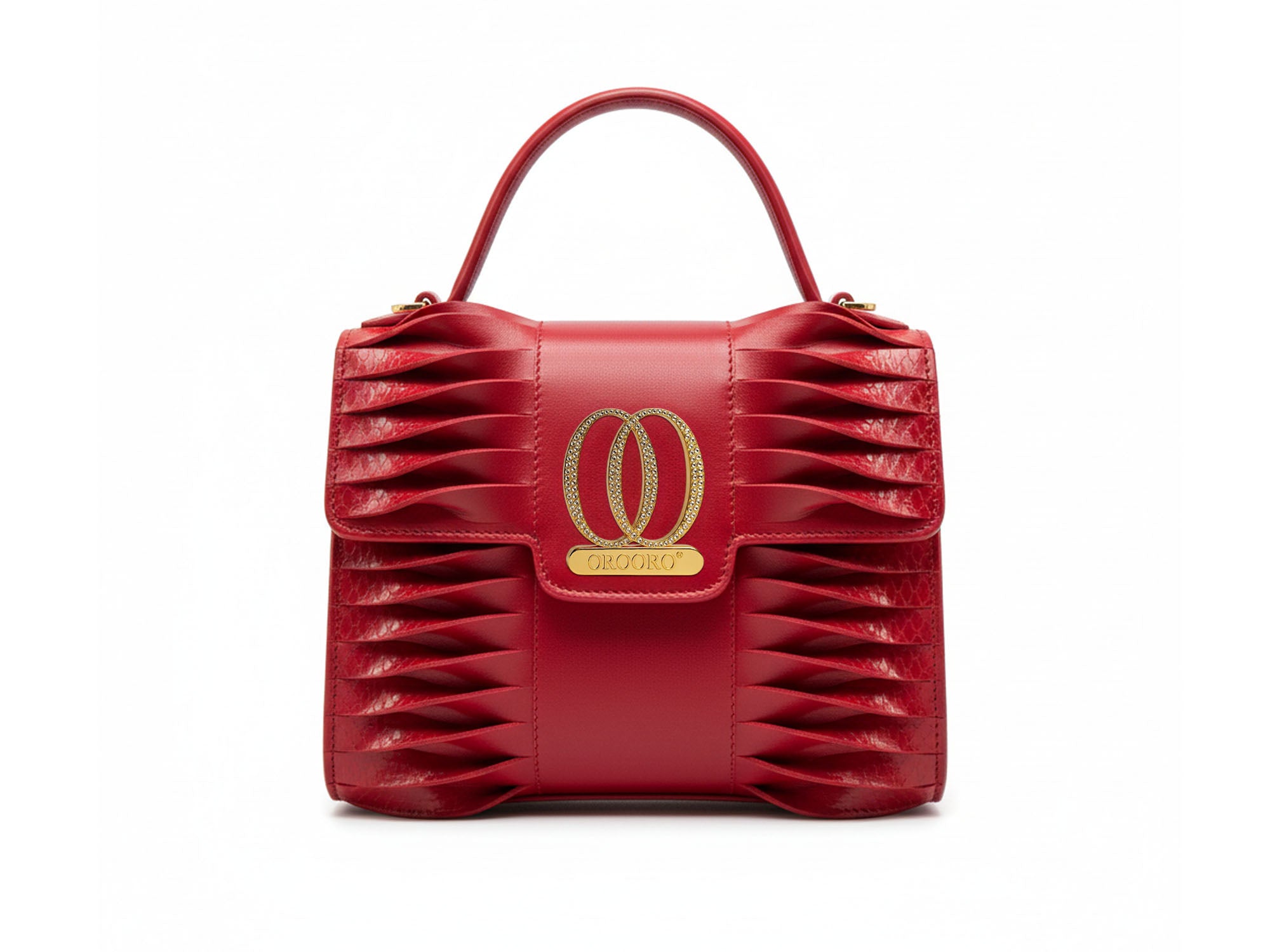 DIVÌ | Borsa in Nappa e Ajers con brillanti incastonati in Swarovski
