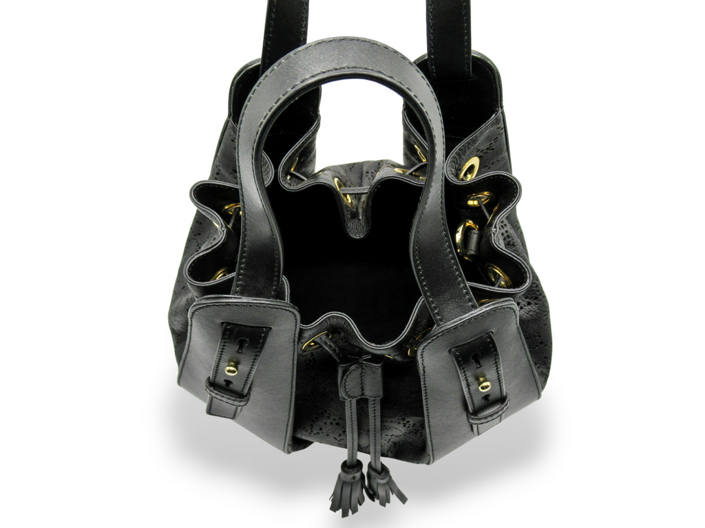 EDEN | Borsa in Pelle con Trafori Laserati e Cristalli Swarovski®