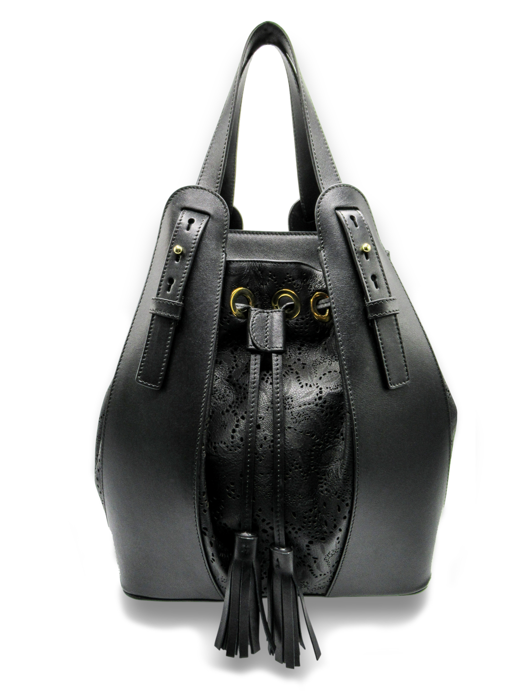 EDEN | Borsa in Pelle con Trafori Laserati e Cristalli Swarovski®