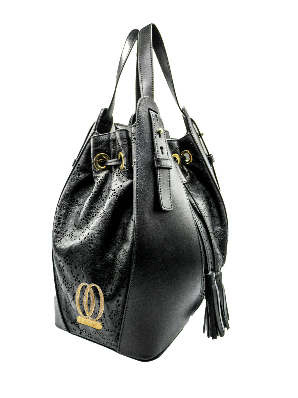 EDEN | Borsa in Pelle con Trafori Laserati e Cristalli Swarovski®