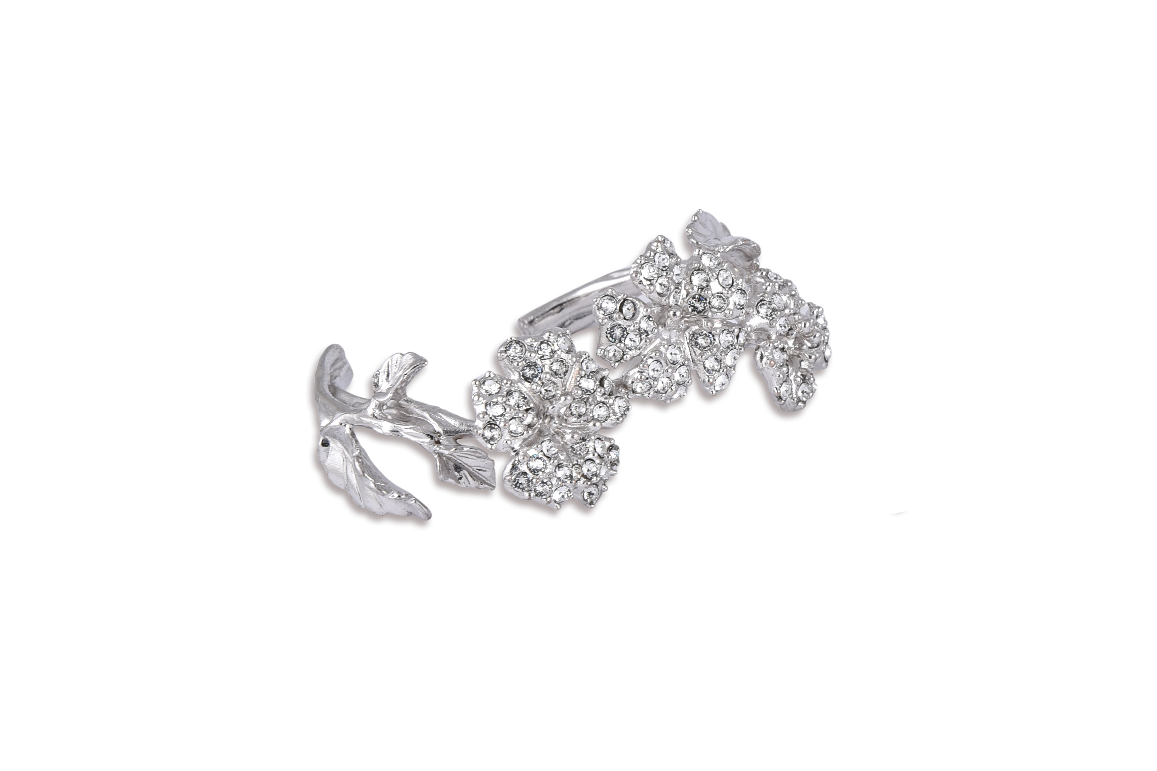 Bracciale Luce con pendente a fiore "Luminoso e delicatissimo" impreziosito da luminose e lucenti pietre swarovski.