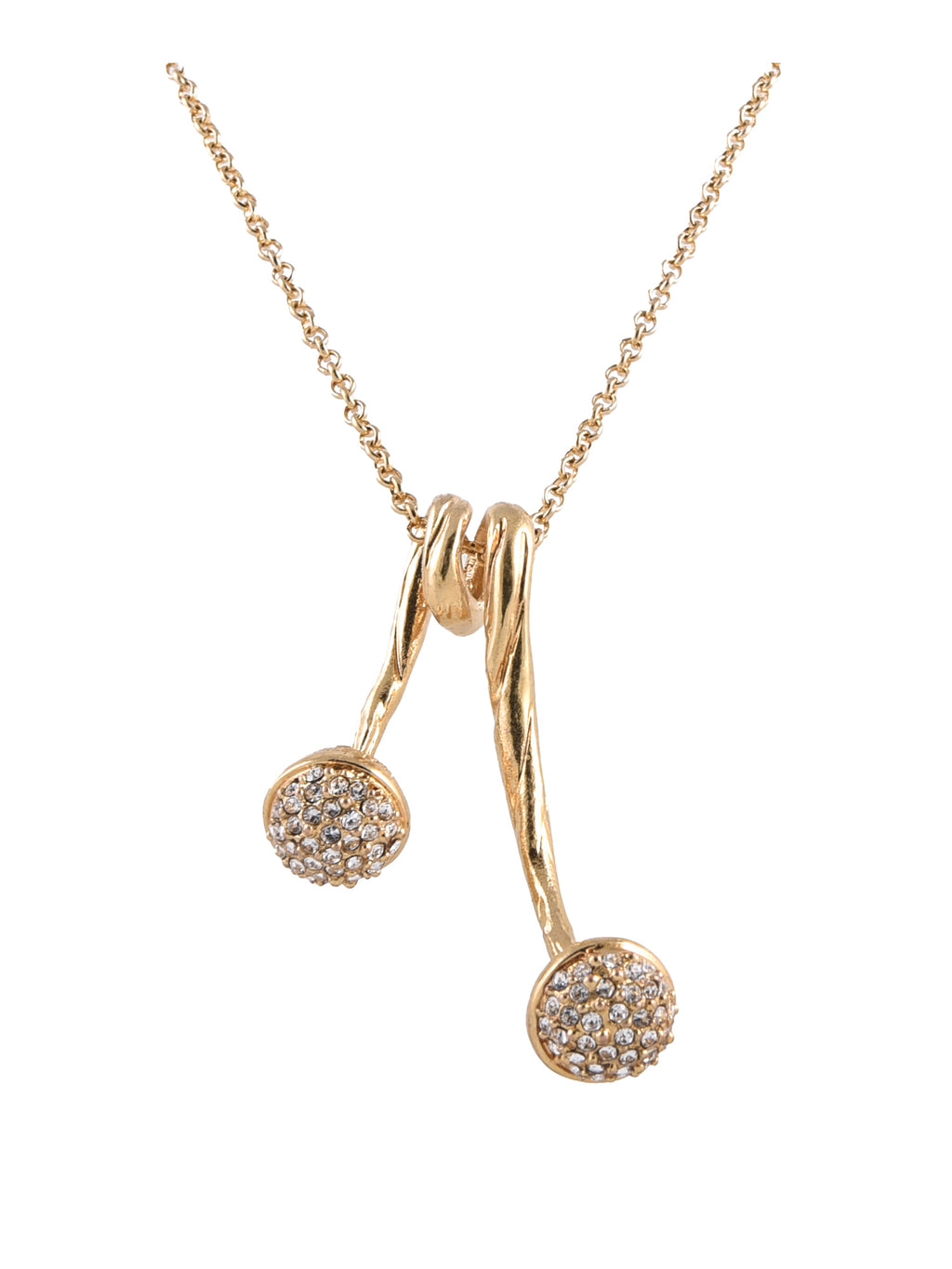 Collana Aurelia con pendente a Y impreziosito da punti luce di brillanti swarovski
