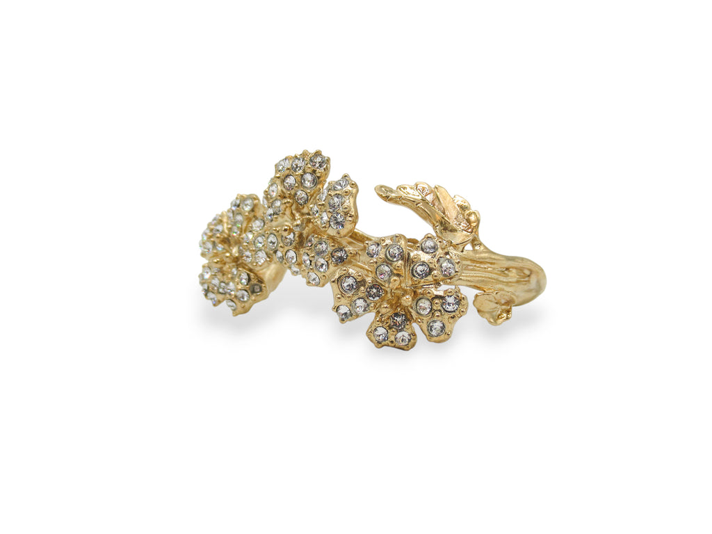 Bracciale Luce con pendente a fiore "Luminoso e delicatissimo" impreziosito da luminose e lucenti pietre swarovski.
