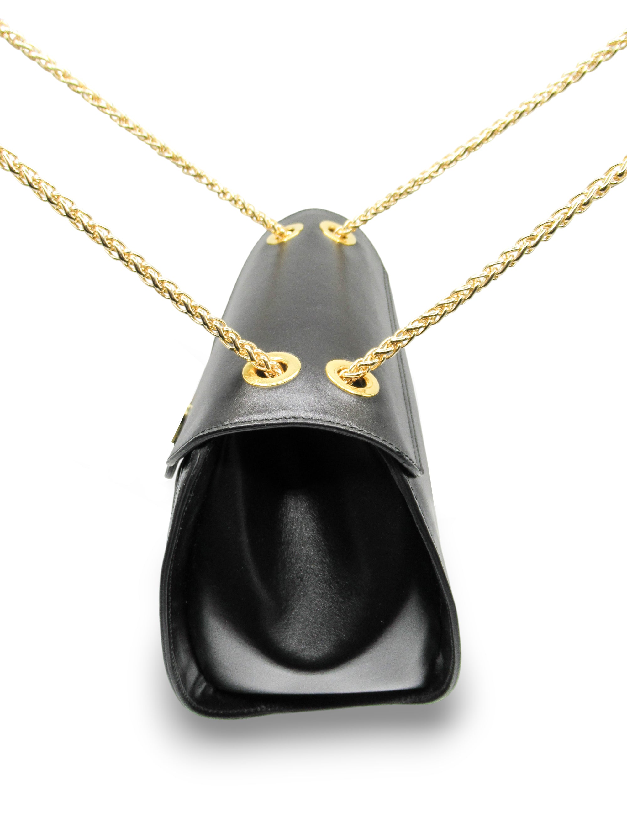 MUSA - Borsa in pelle con accessorio di brillanti