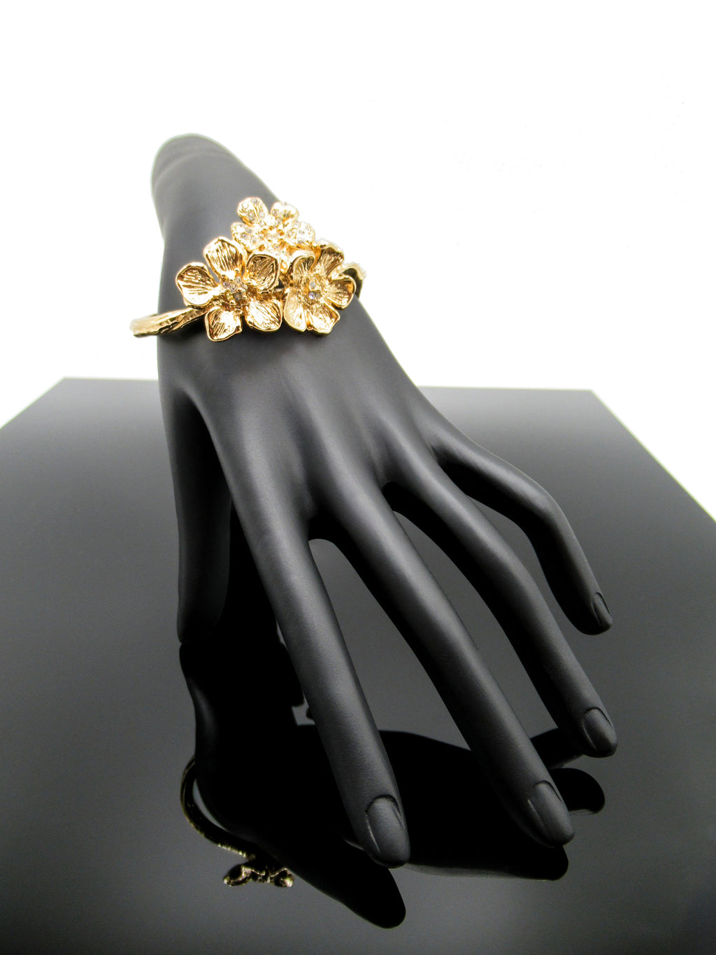 Bracciale Rose DESIDERIUM | Pendente Trio di Fiori con Cristalli Swarovski®