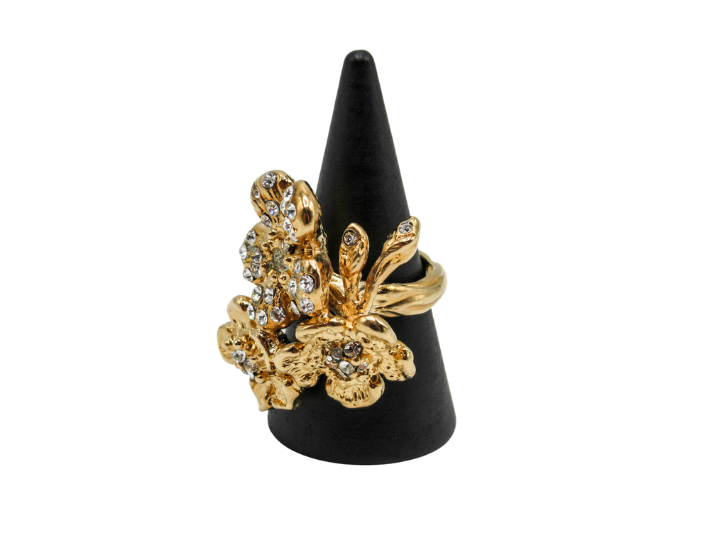 Anello Rose DESIDERIUM | Trio di Fiori con Cristalli Swarovski®