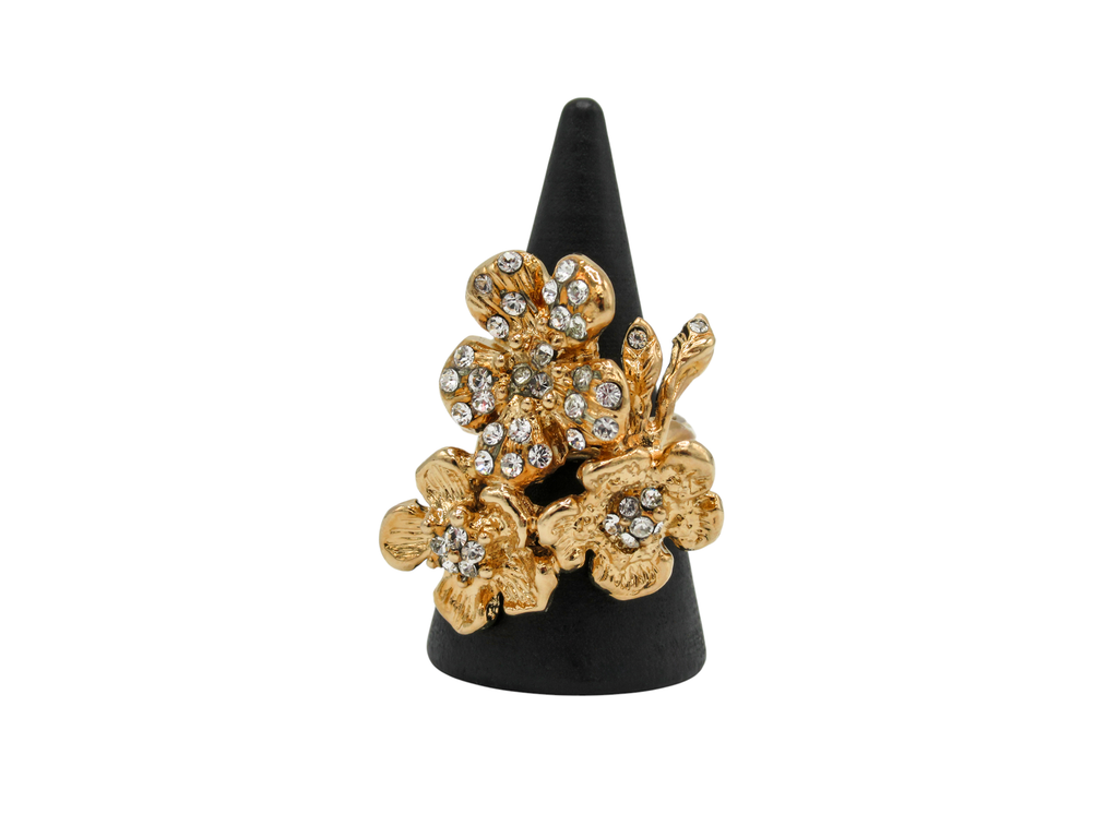 Anello Rose DESIDERIUM | Trio di Fiori con Cristalli Swarovski®