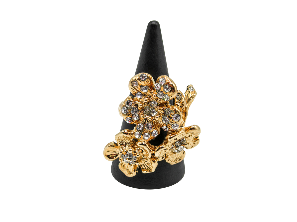 Anello Rose DESIDERIUM | Trio di Fiori con Cristalli Swarovski®