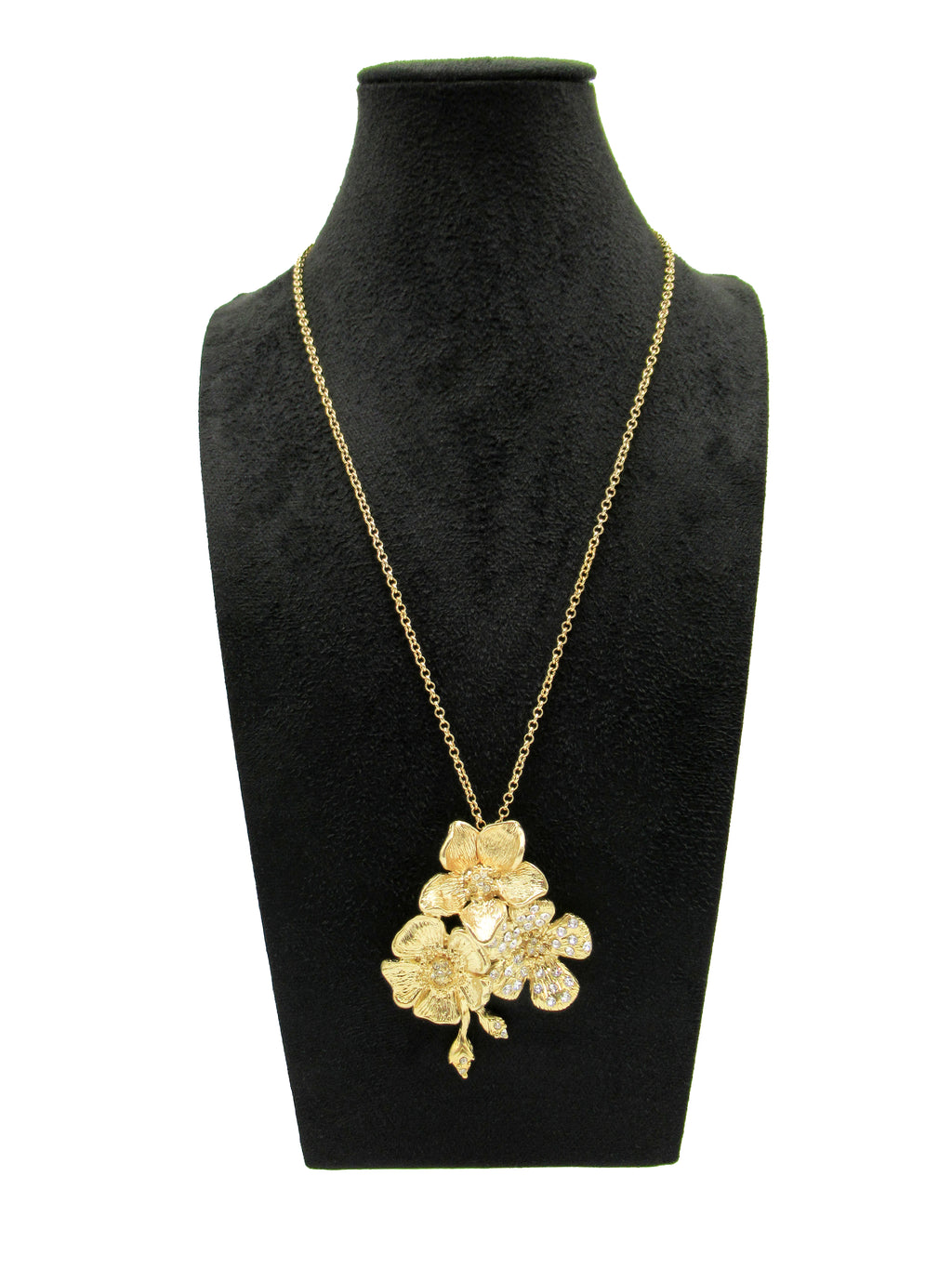 Parure Rose con Pendenti a tre luminosi fiori, impreziositi da pietre swarovski