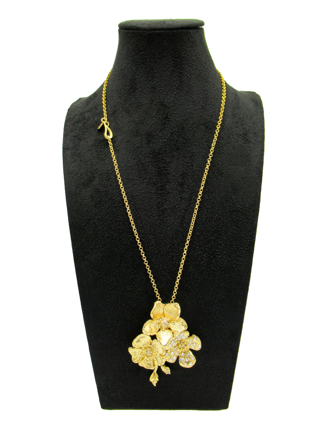 Collana Rose DESIDERIUM | Pendente Trio di Fiori con Cristalli Swarovski®