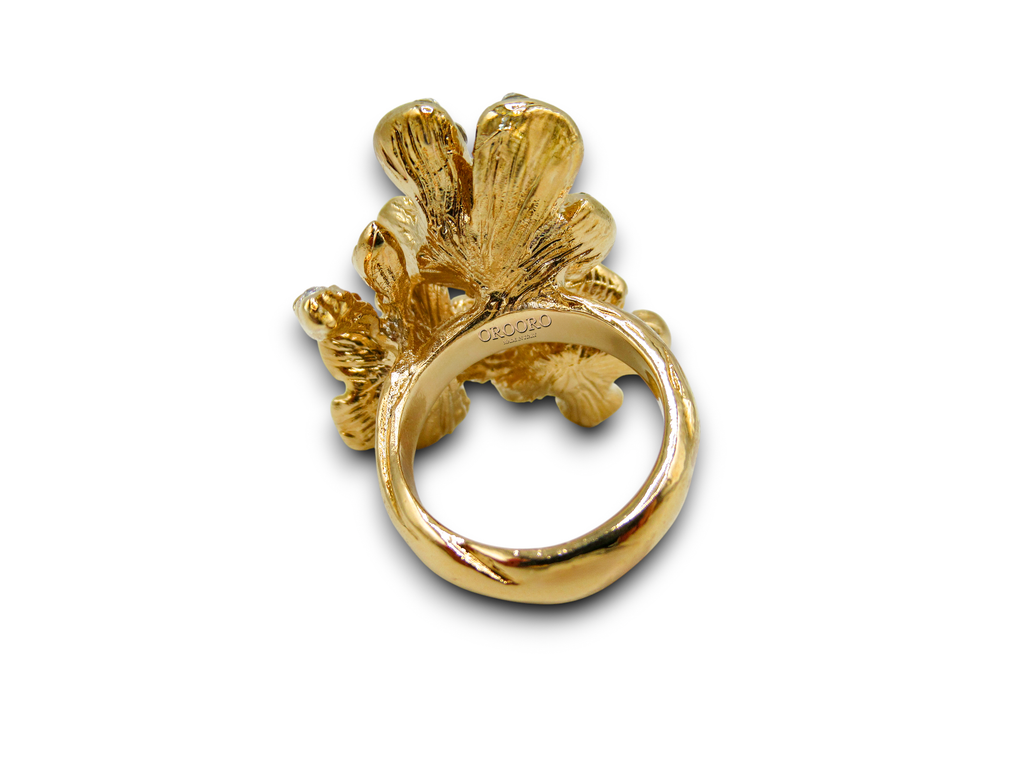 Anello Rose DESIDERIUM | Trio di Fiori con Cristalli Swarovski®