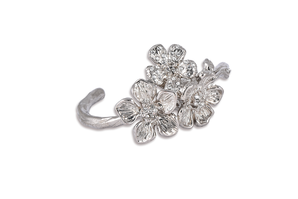 Bracciale Rose DESIDERIUM | Pendente Trio di Fiori con Cristalli Swarovski®