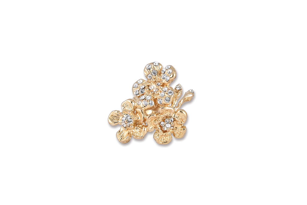 Anello Rose DESIDERIUM | Trio di Fiori con Cristalli Swarovski®