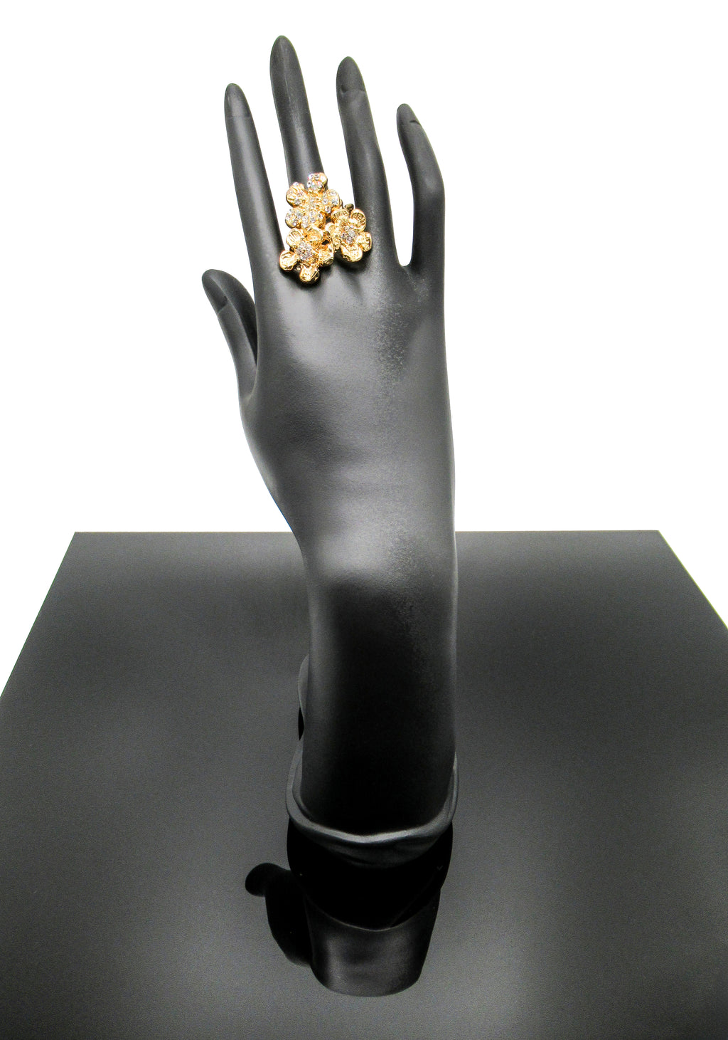 Anello Rose DESIDERIUM | Trio di Fiori con Cristalli Swarovski®