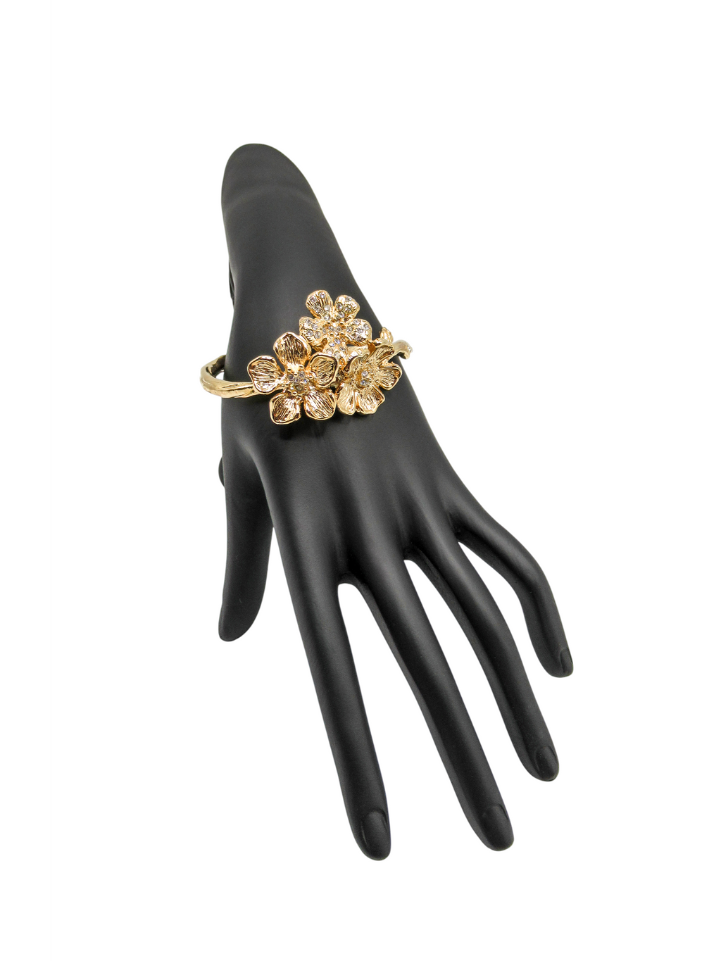 Bracciale Rose DESIDERIUM | Pendente Trio di Fiori con Cristalli Swarovski®