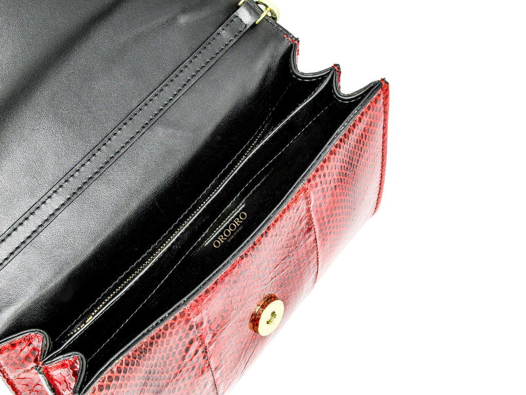 SEGRETO | Clutch in Pelle Ayers e Cristalli Swarovski®