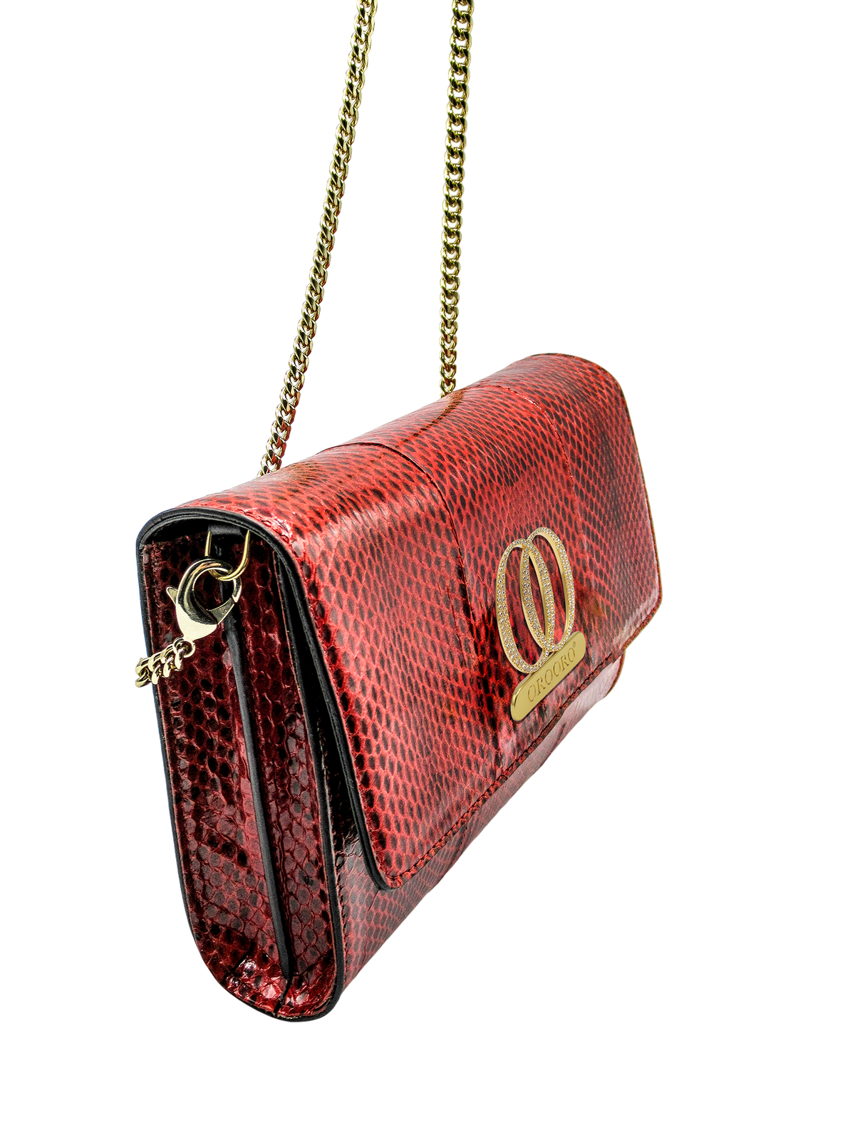 SEGRETO | Clutch in Pelle Ayers e Cristalli Swarovski®