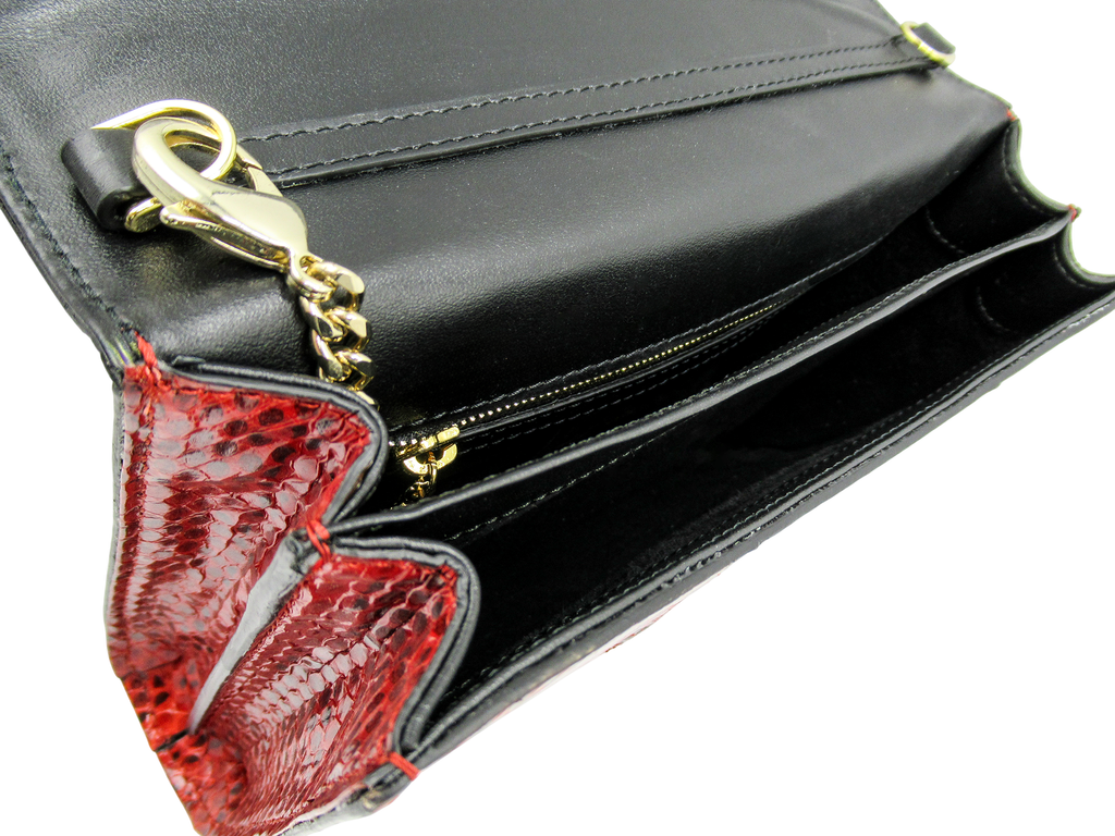 SEGRETO | Clutch in Pelle Ayers e Cristalli Swarovski®