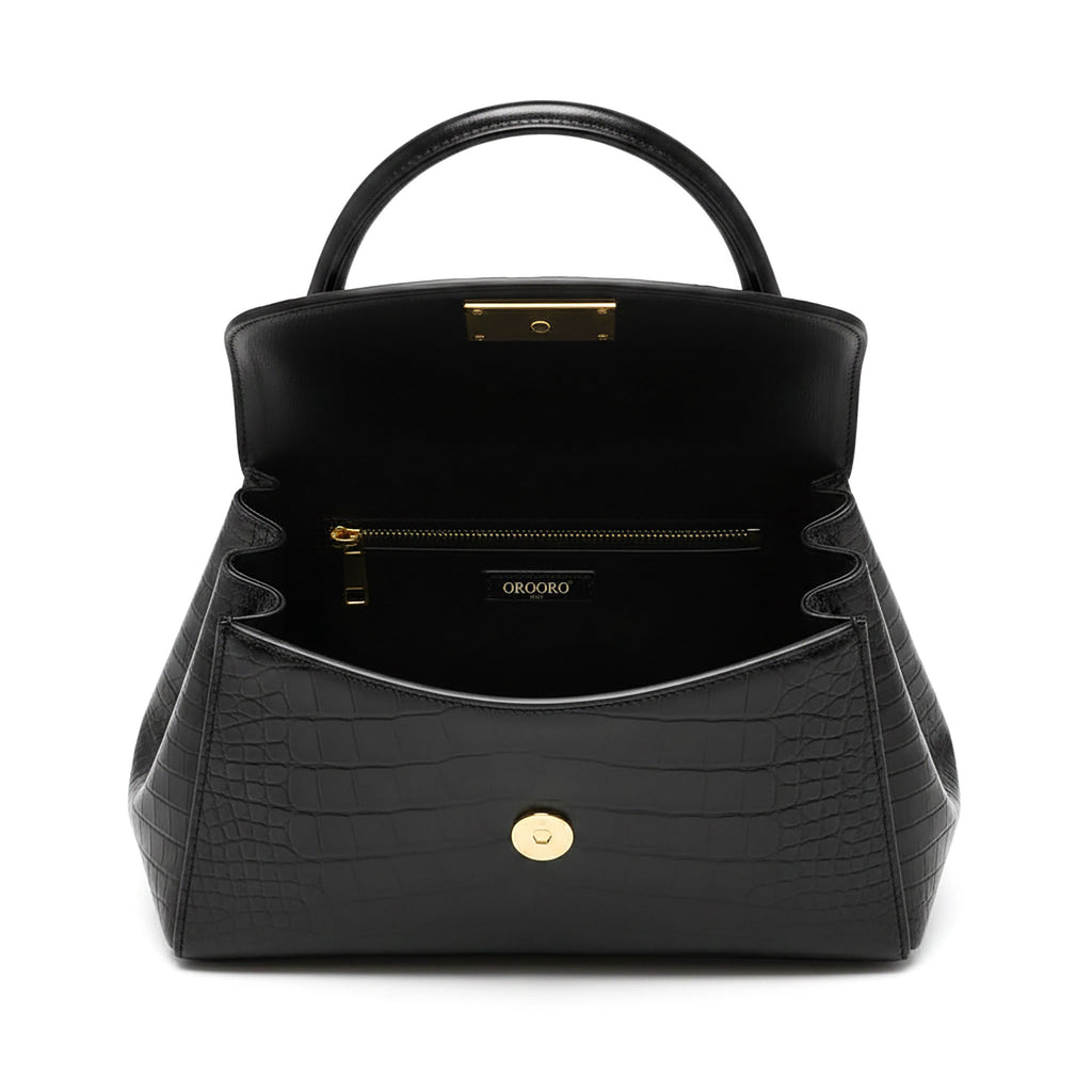 RHEA Borsa | Desiderium Bags — Pelle Stampa Coccodrillo | Edizione Limitata