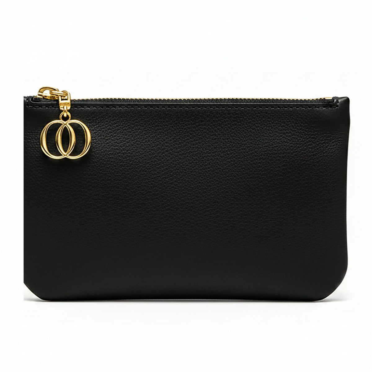 Borsello Zip Nappa nero con charm OO gold – Collezione Desiderium OROORO®
