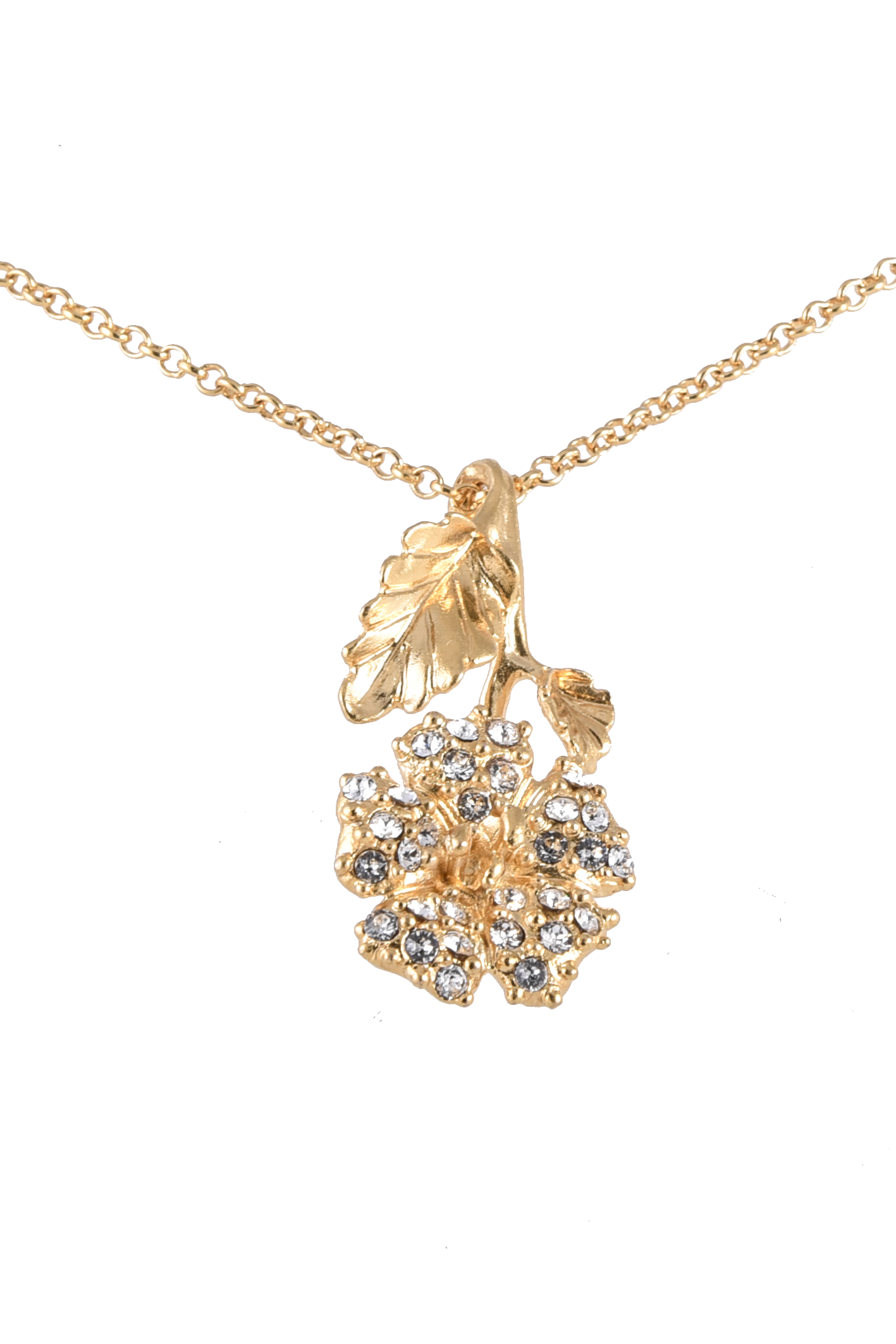 Collana Luce con pendente fiore impreziosito da swarovski