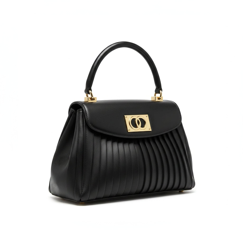 Borsa Hera Plissé| Desiderium Bags — Pelle Nappa Premium | Edizione Limitata