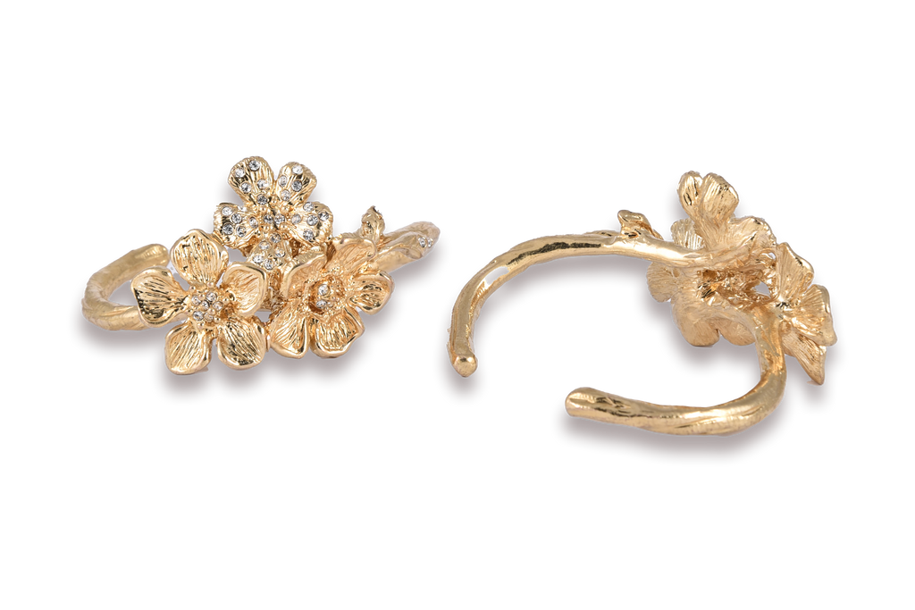 Bracciale Rose DESIDERIUM | Pendente Trio di Fiori con Cristalli Swarovski®