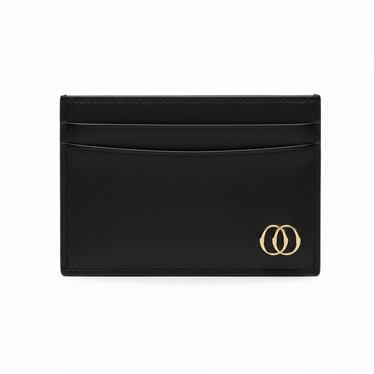 Porta Carte Classico OROORO® Nero — Pelle Nappa Nera