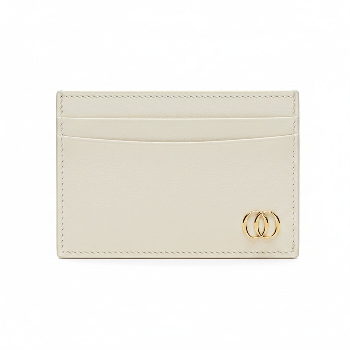 Porta Carte Classico OROORO® Oyster — Pelle Nappa Off-White