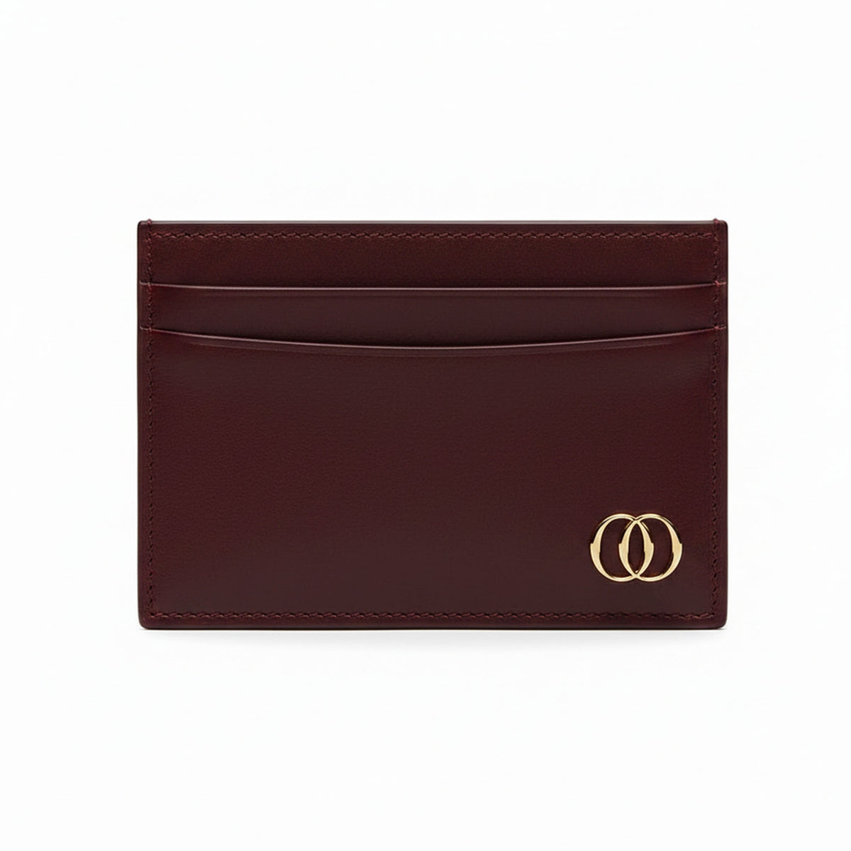 Porta Carte Classico OROORO® Phonebox Red — Pelle Nappa Rossa