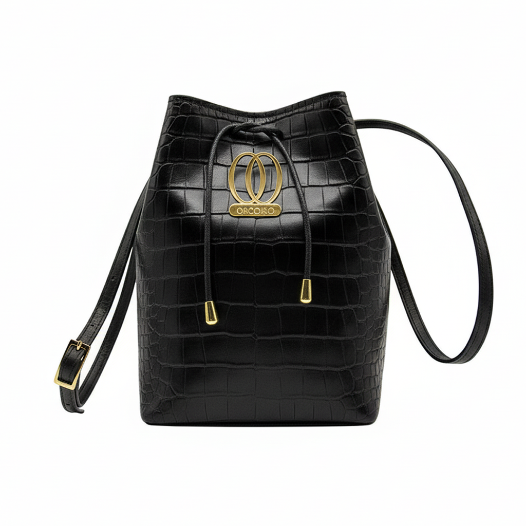 ZENITH | Borsa in Pelle Stampa Coccodrillo Collezione Desiderium
