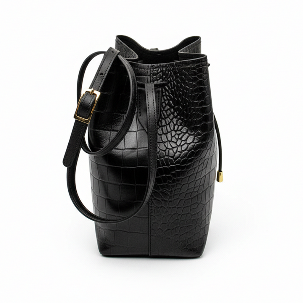 ZENITH | Borsa in Pelle Stampa Coccodrillo Collezione Desiderium