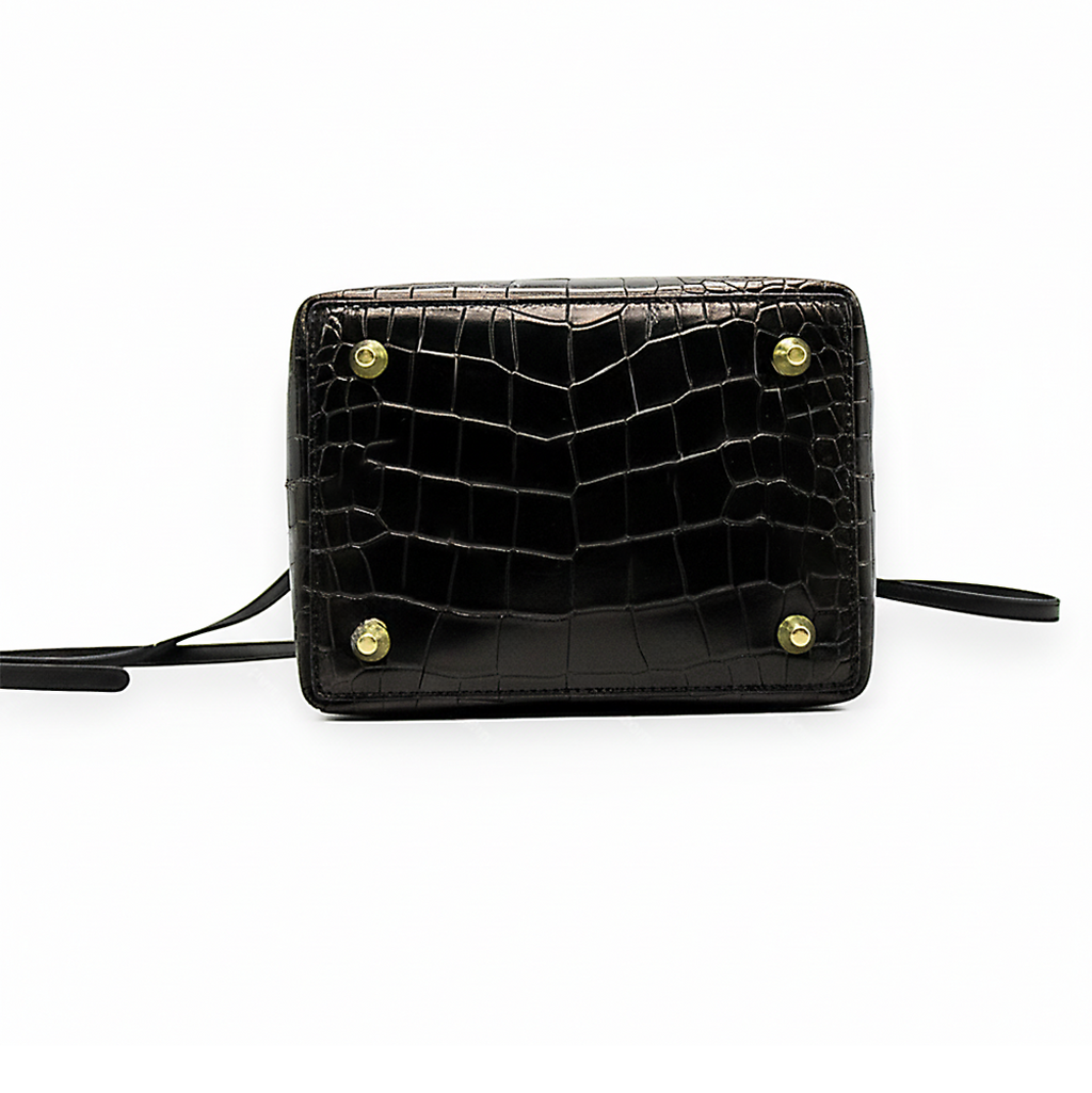 ZENITH | Borsa in Pelle Stampa Coccodrillo Collezione Desiderium