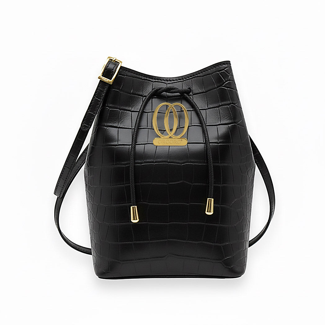 ZENITH | Borsa in Pelle Stampa Coccodrillo Collezione Desiderium