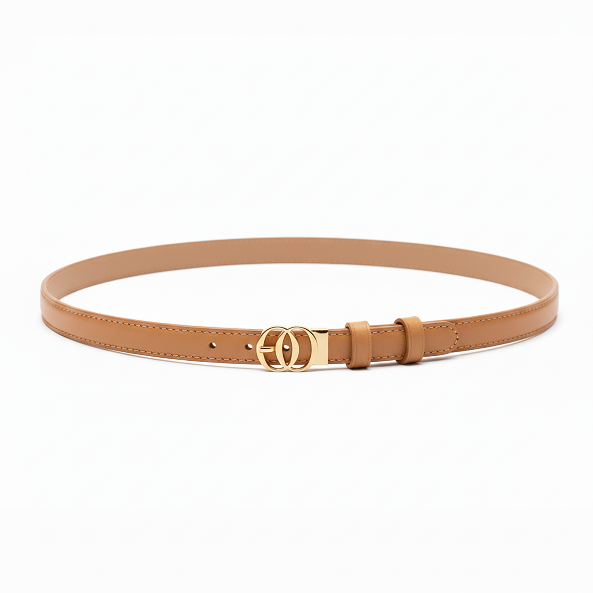 Cintura Sottile OROORO® in Cuoio Desiderium Miele