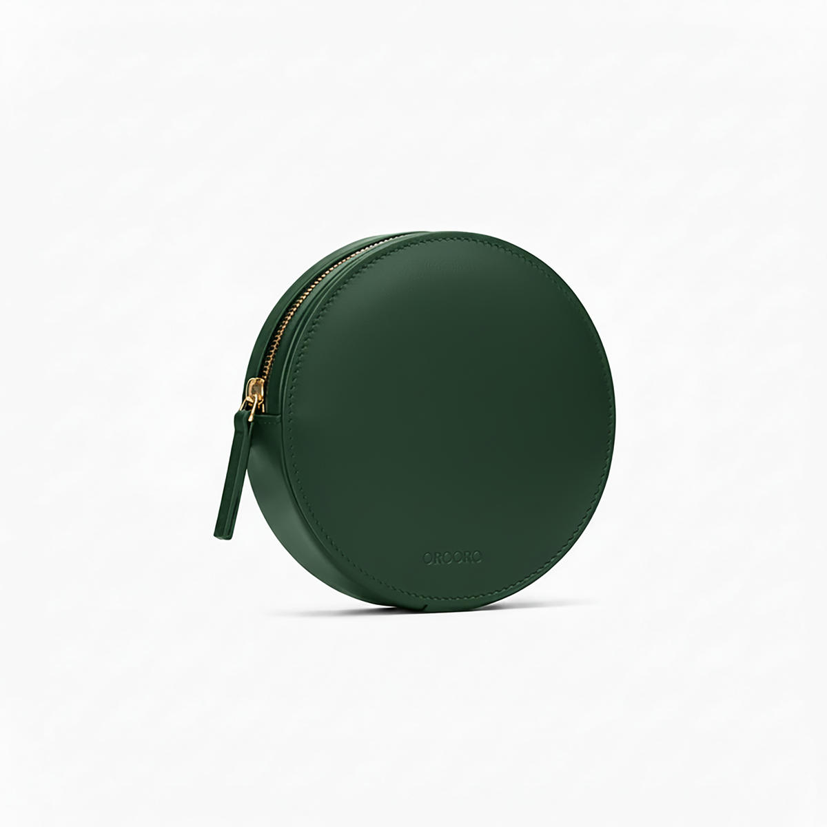 Marsupio circolare Pixie Green OROORO con logo monocromatico