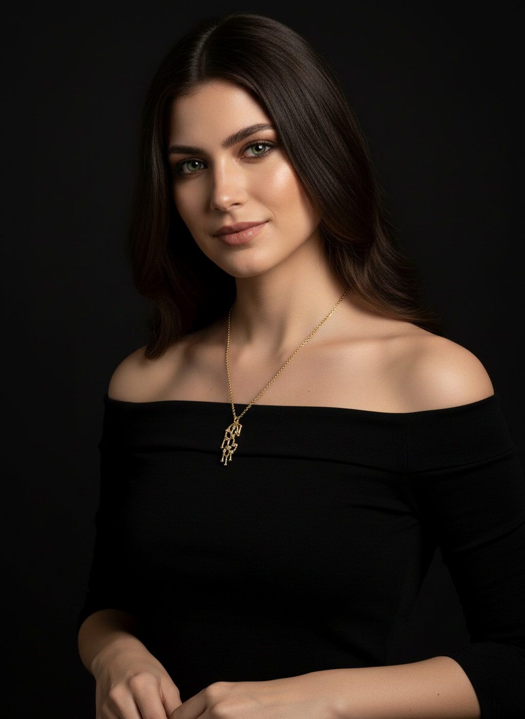 Collana Stelle Cadenti con pendente impreziosito da punti luce in swarovski