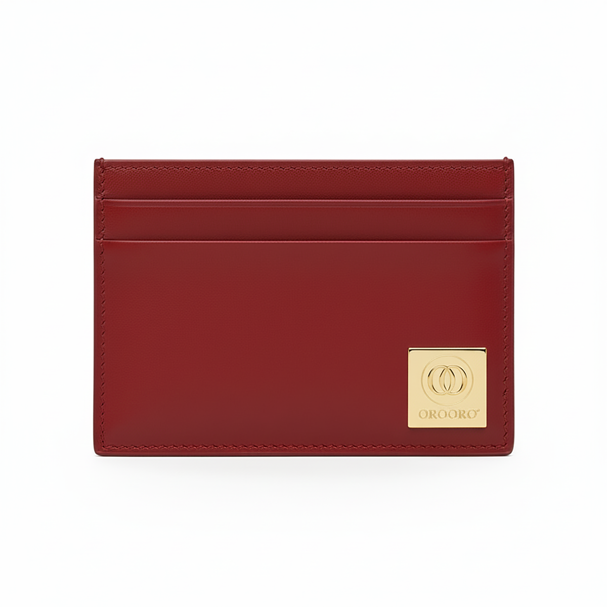 Porta Carte Nappa Placca Gold OROORO® — Desiderium