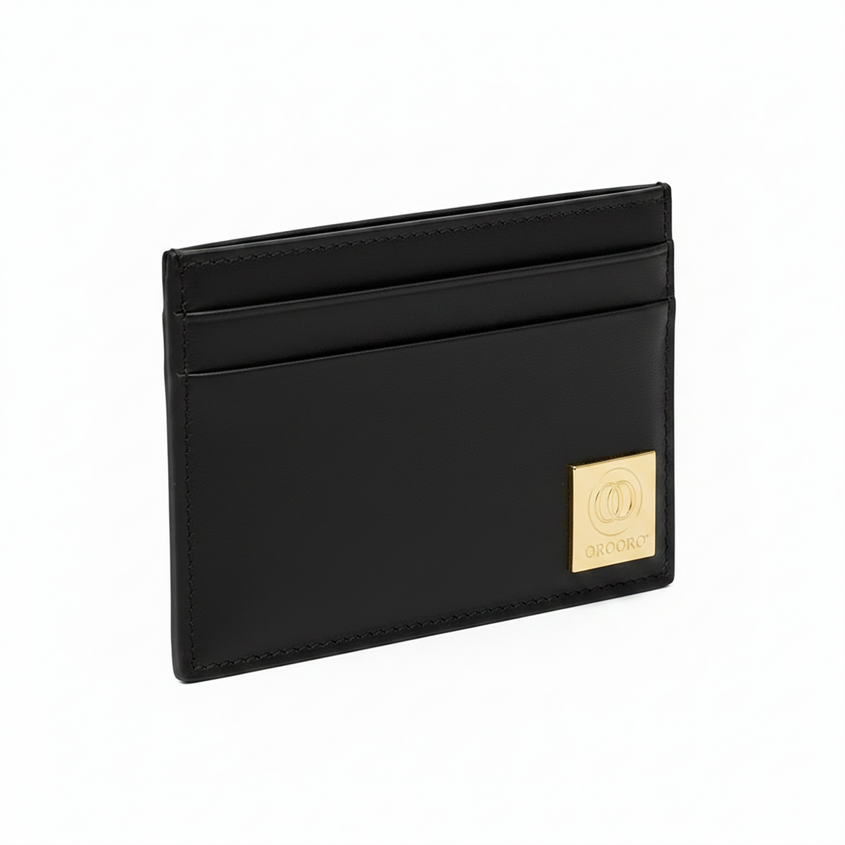 Porta Carte Nappa Placca Gold OROORO® — Desiderium