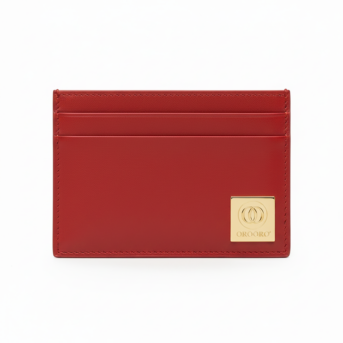 Porta Carte Nappa Placca Gold OROORO® — Desiderium