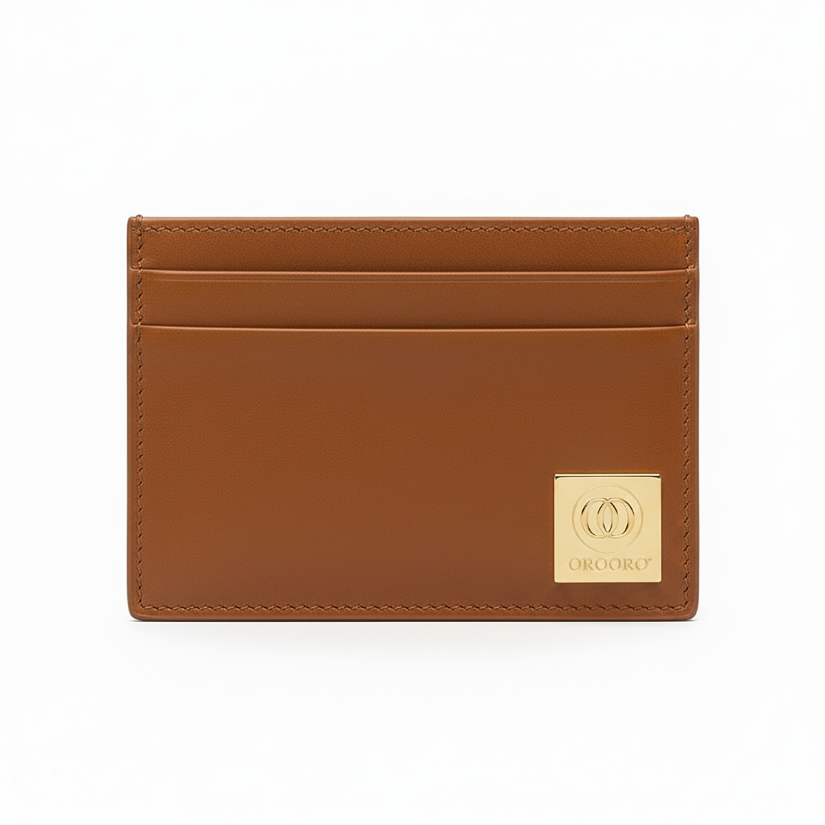 Porta Carte Nappa Placca Gold OROORO® — Desiderium